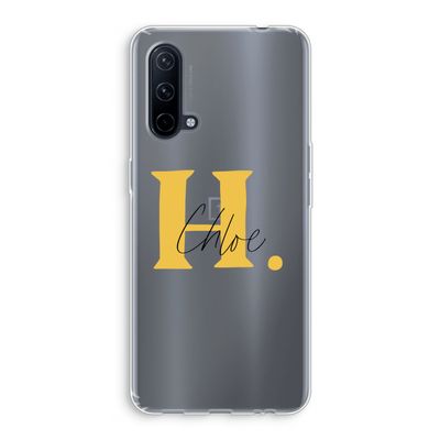 Amber Script: OnePlus Nord CE 5G Transparant Hoesje