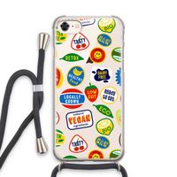 Fruitsticker: iPhone 7 Transparant Hoesje met koord Fruitsticker: iPhone 7 Transparant Hoesje met koord