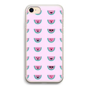 Smiley watermeloenprint: iPhone 7 Transparant Hoesje