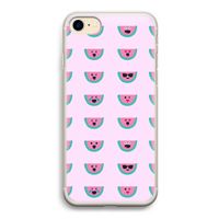 Smiley watermeloenprint: iPhone 7 Transparant Hoesje