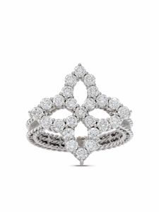 Roberto Coin bague Princess en or blanc 18ct ornée de diamants - Argent