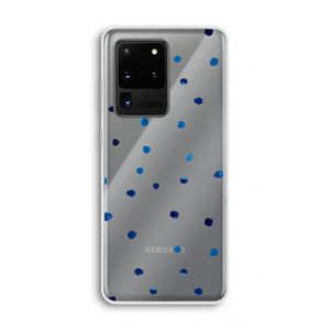 Blauwe stippen: Samsung Galaxy S20 Ultra Transparant Hoesje