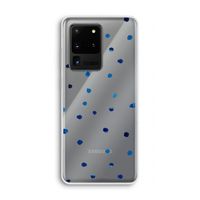 Blauwe stippen: Samsung Galaxy S20 Ultra Transparant Hoesje