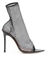 Gianvito Rossi bottines en mesh à bout pointu - Noir - thumbnail