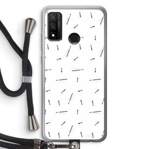 Hipster stripes: Huawei P Smart (2020) Transparant Hoesje met koord