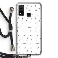 Hipster stripes: Huawei P Smart (2020) Transparant Hoesje met koord