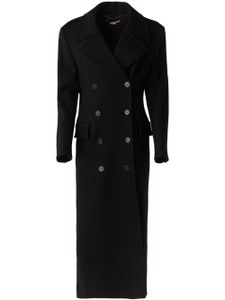 Stella McCartney manteau en laine à boutonnière croisée - Noir