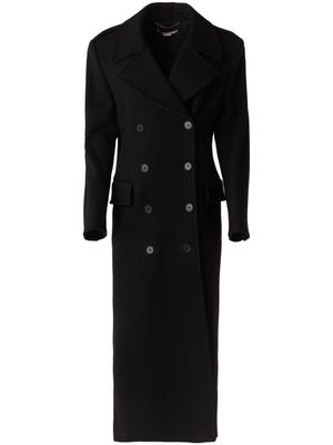 Stella McCartney manteau en laine à boutonnière croisée - Noir