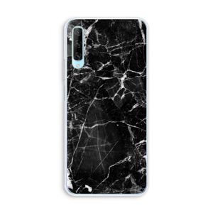 Zwart Marmer 2: Huawei P Smart Pro Transparant Hoesje