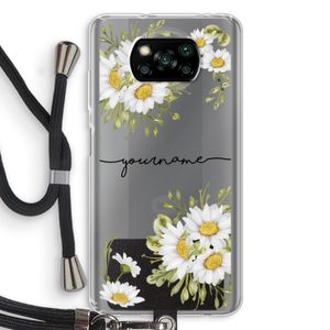 Daisies: Xiaomi Poco X3 NFC Transparant Hoesje met koord