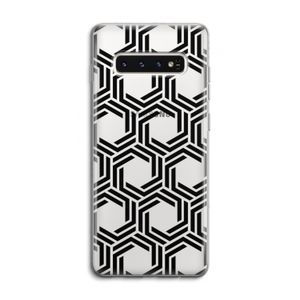 Geometrisch patroon: Samsung Galaxy S10 4G Transparant Hoesje