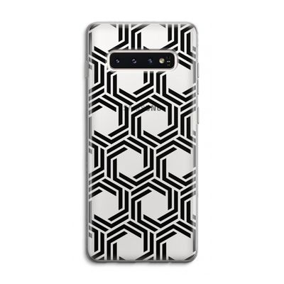 Geometrisch patroon: Samsung Galaxy S10 4G Transparant Hoesje