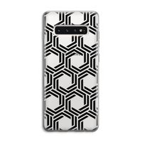 Geometrisch patroon: Samsung Galaxy S10 4G Transparant Hoesje