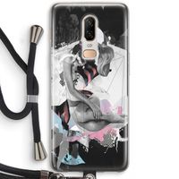 Camouflage de sommeil: OnePlus 6 Transparant Hoesje met koord