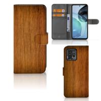 Motorola Moto G72 | Book Style Case | Donker Hout