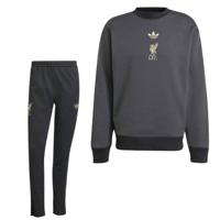 adidas Liverpool Lifestyler Crew Trainingspak Zwart