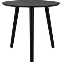 Bijzettafel - Trion Wilma - Rond - 50cm - Zwart - MDF