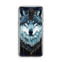 Darkness Wolf: Samsung Galaxy J8 (2018) Transparant Hoesje