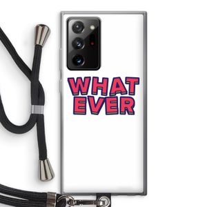 Whatever: Samsung Galaxy Note 20 Ultra / Note 20 Ultra 5G Transparant Hoesje met koord