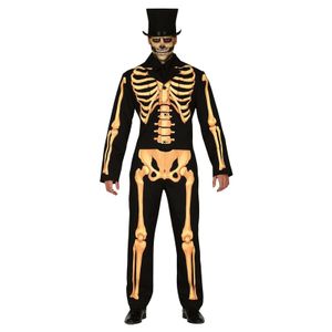 Horror skelet verkleed pak voor heren L (52-54)  -