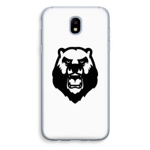 Angry Bear (white): Samsung Galaxy J5 (2017) Transparant Hoesje