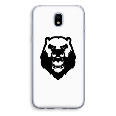 Angry Bear (white): Samsung Galaxy J5 (2017) Transparant Hoesje