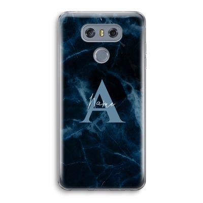 Midnight Marble: LG G6 Transparant Hoesje