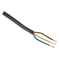 Q-Link Huishoudsnoer | VMVS | Belastbaar tot 1200W | 3 x 0.75 mm² | Zwart - 100m - 01.269.03