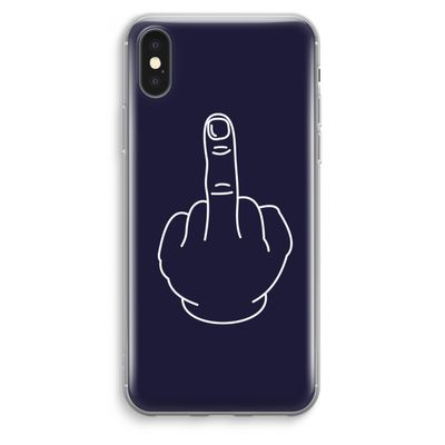 F**k U: iPhone XS Max Transparant Hoesje