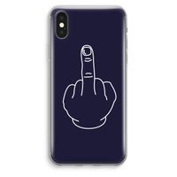 F**k U: iPhone XS Max Transparant Hoesje