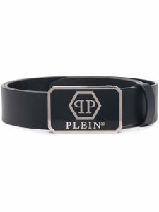Philipp Plein ceinture à boucle logo - Noir