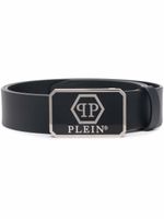 Philipp Plein ceinture à boucle logo - Noir
