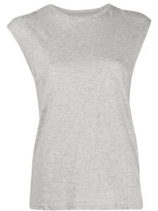 FRAME t-shirt à mancherons - Gris