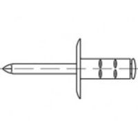 TOOLCRAFT TO-5455260 Open popnagel 4.8 mm 100 stuk(s) - thumbnail