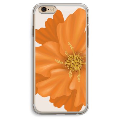 Orange Ellila flower: iPhone 6 Plus / 6S Plus Transparant Hoesje