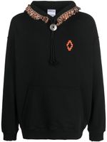 Marcelo Burlon County of Milan hoodie à bords frangés - Noir