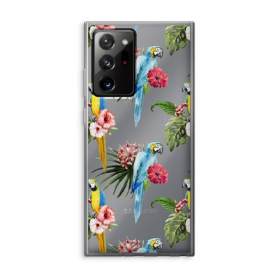 Kleurrijke papegaaien: Samsung Galaxy Note 20 Ultra / Note 20 Ultra 5G Transparant Hoesje