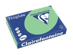 Clairefontaine Trophée Pastel, gekleurd papier, A4, 120 g, 250 vel, natuurgroen