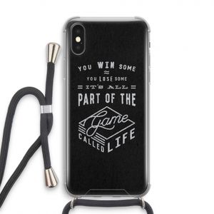 Life: iPhone X Transparant Hoesje met koord