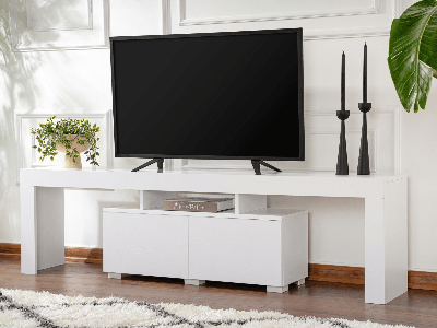 Tv-meubel ELORA 2 klapdeuren wit