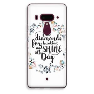 Diamonds: HTC U12+ Transparant Hoesje