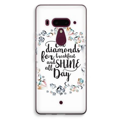 Diamonds: HTC U12+ Transparant Hoesje