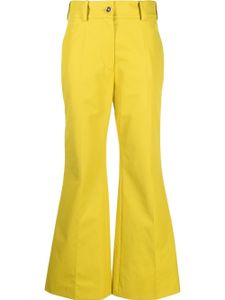 Patou pantalon évasé à logo brodé - Jaune