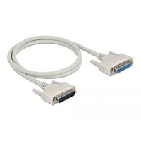 Delock Aansluitkabel Serieel [1x D-sub bus 25-polig - 1x D-sub stekker 25-polig] 1 m Beige