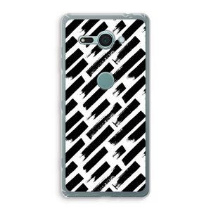 Zwarte vegen: Sony Xperia XZ2 Compact Transparant Hoesje