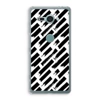 Zwarte vegen: Sony Xperia XZ2 Compact Transparant Hoesje