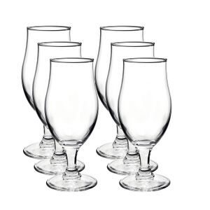 6x Speciaal bierglazen/tulpglazen transparant 375 ml Executive