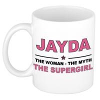 Jayda cadeau mok - Woman Myth Supergirl - naam koffiemok - 300 ml - collega - moederdag