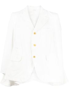Comme des Garçons Homme Plus blazer à simple boutonnage - Blanc