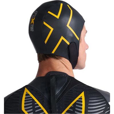 2XU Propel Neoprene Swim Cap Black/Ambition unisex S